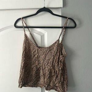 Abercrombie & Fitch Peplum Cropped Cami Size M